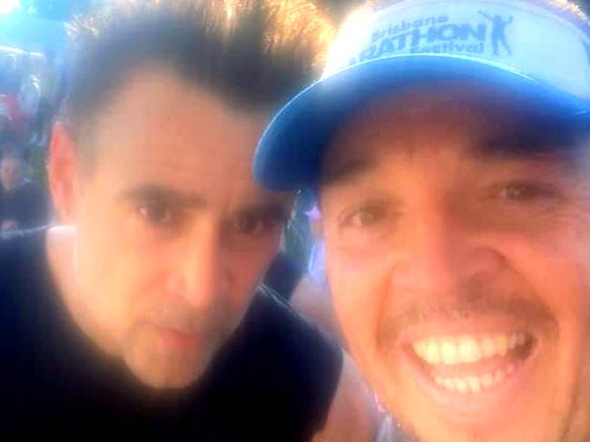 Hollywood heavyweight Colin Farrell (left) with Raymond Wood