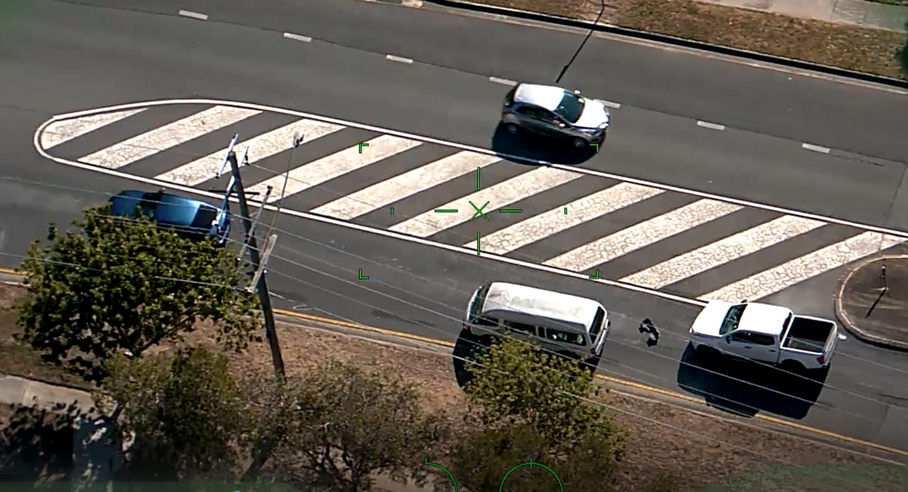 The vehicle collides with another van during its run.