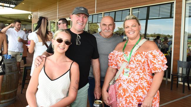 Rylie Hughes, Brett Hughes, Stan Gee and Simonne Gee at Moama Bowling Club Echuca Cup. Picture: David Smith