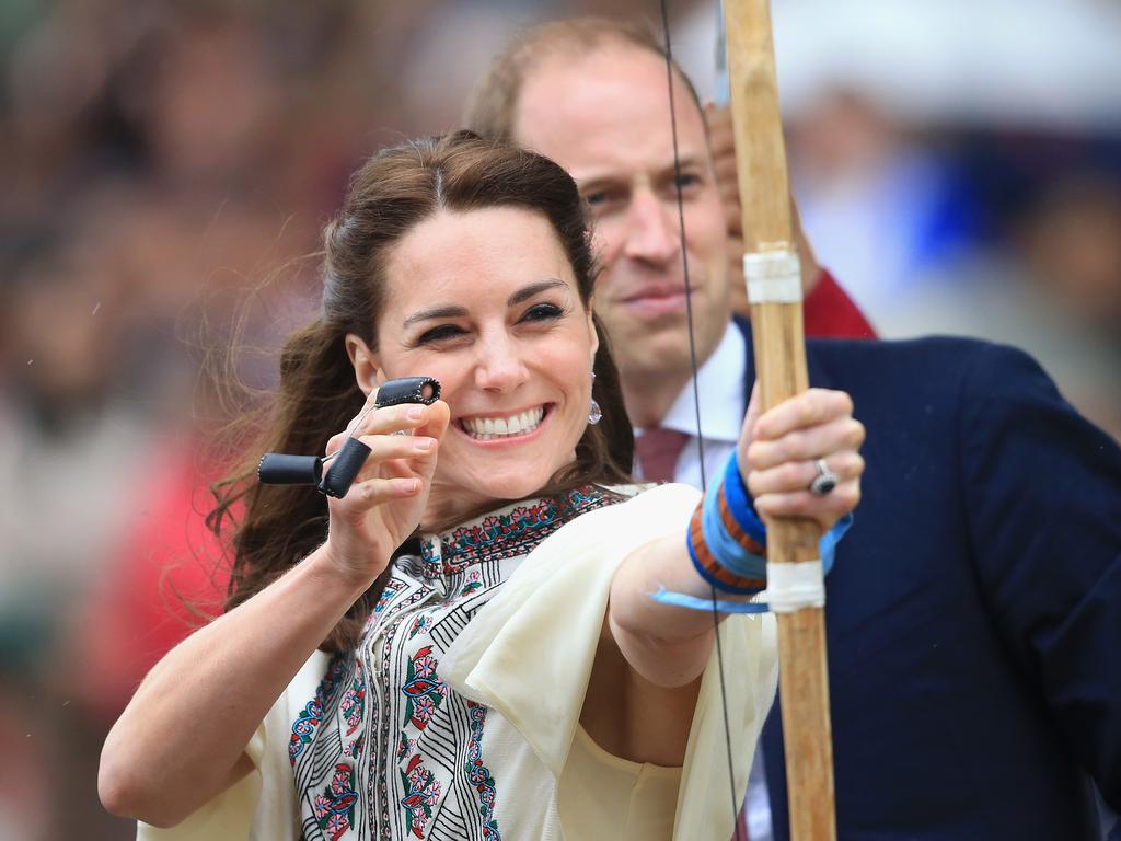 Catherine, Duchess of Cambridge and Prince William, Duke of Cambridge are on a week-long tour of India and Bhutan taking in Mumbai, Delhi, Assam, Bhutan and Agra. Picture: Getty