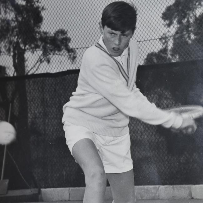 Jon at age 15. Jon Aufder-Heide 74 who was recently inducted into the Tasmanian Tennis Hall of Fame.