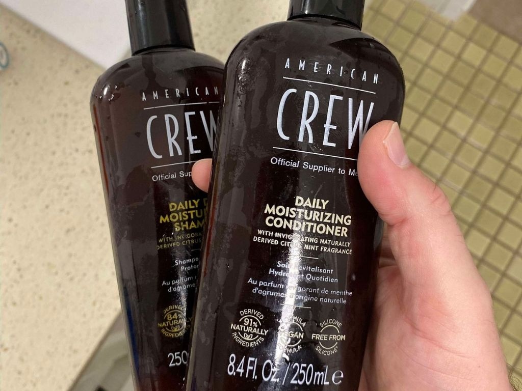 We try the American Crew Shampoo &amp; Conditioner Duo Bundle.