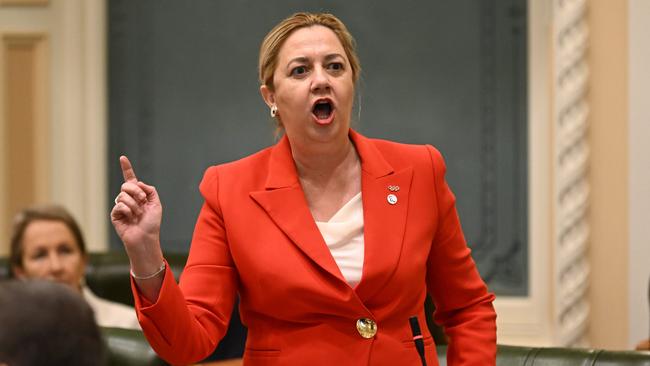 Premier Annastacia Palaszczuk speaks during Question Time on Thursday. Picture: Dan Peled/NCA NewsWire