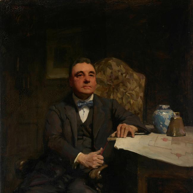 WB McInnes’s H Desbrowe Annear, 1921. Oil on canvas, 107.5 x 104.2cm. C/o Art Gallery of New South Wales Gift of the artist, 1922