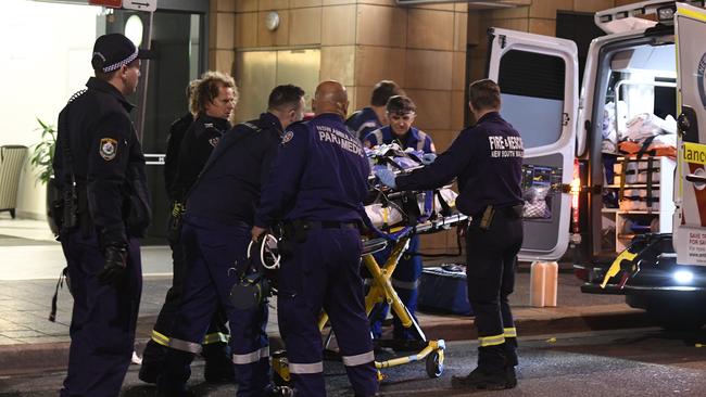 The 18-year-old fell from an apartment window onto a landing 10 metres below. Picture: Gordon McComiskie