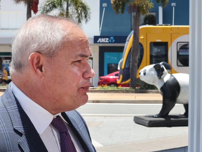 The Mayor Tom Tate talks about transport dramas facing the Gold Coast.. Picture Glenn Hampson
