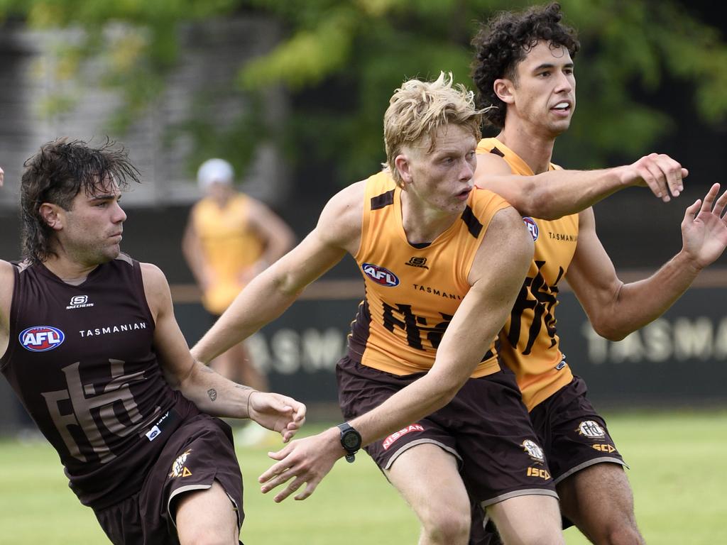 Cam Mackenzie, Will McCabe and Nick Watson compete. Picture: Andrew Henshaw