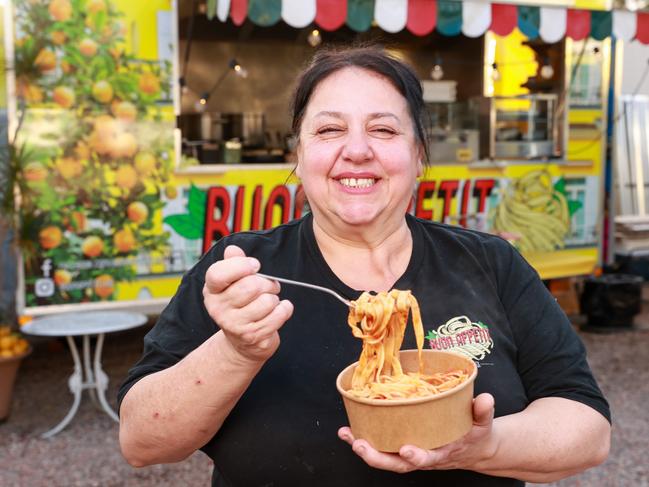 Rosa Vitagliano, at the family food truck, Buon Appetit. Picture: Justin Lloyd.