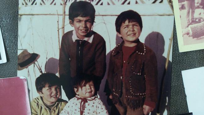 Saad Mohseni as a child. His siblings all helped start Tolo TV. Back: Saad and Zaid. Front: Jahid and Wajma.