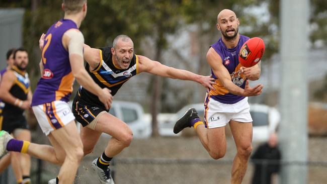 Steve Kennedy, right, has joined Wycheproof-Narrport this season. Picture: Local Legends Photography