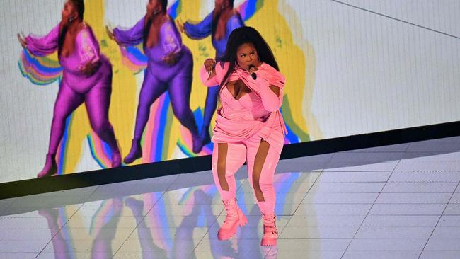 US singer Lizzo performs onstage during the MTV Video Music. Picture: AFP