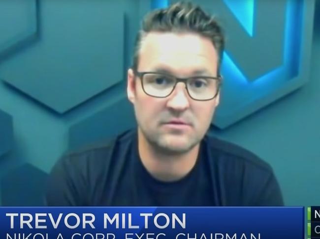 Re: Trevor Milton, CEO of Nikola. Picture: CNBC