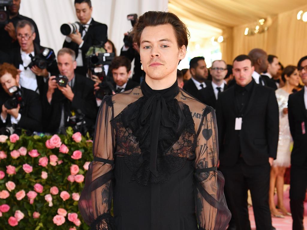 Harry Styles at The 2019 Met Gala. Picture: Dimitrios Kambouris/Getty Images for The Met Museum/Vogue