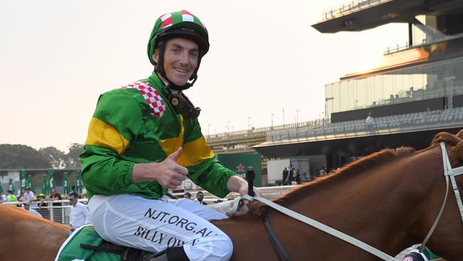 Jockey Billy Owen rides Wagunda at Goulburn on Tuesday. Picture: AAP Image