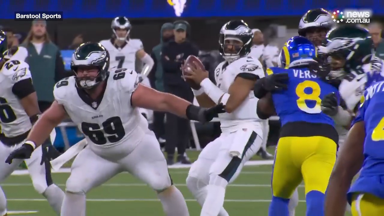 Aussie giant buried in viral NFL stunner