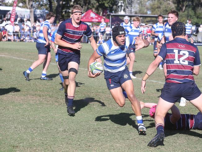 GPS First XV rugby grand final between TSS and Nudgee College.9 September 2023 Southport Picture by Richard Gosling