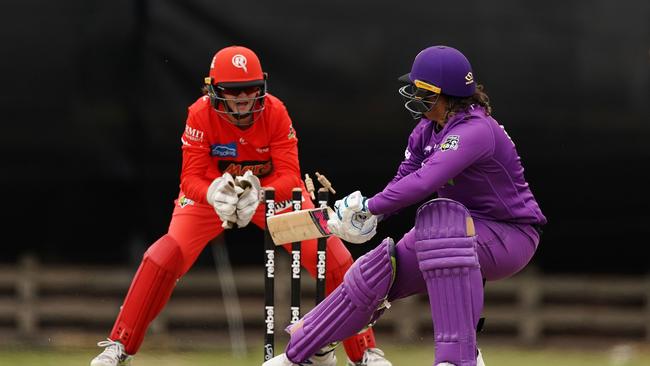 Josie Dooley glovework has been helped by Beth Mooney, Jodie Fields and Peter Drinnen.(AAP Image/Scott Barbour)