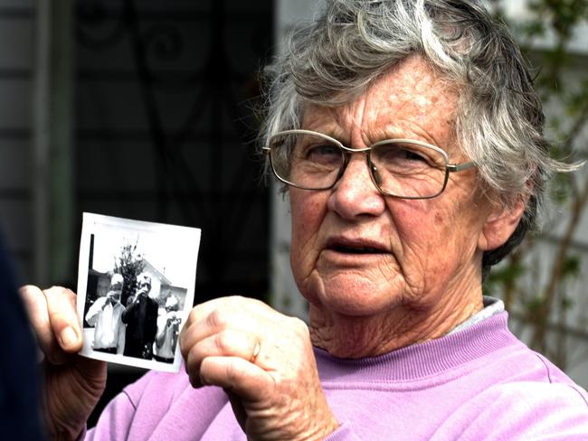 Mr Wilson’s sister in-law, Molly, holds a photograph of her brother-in-law.