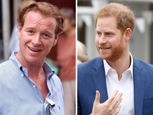 James Hewitt and Prince Harry.