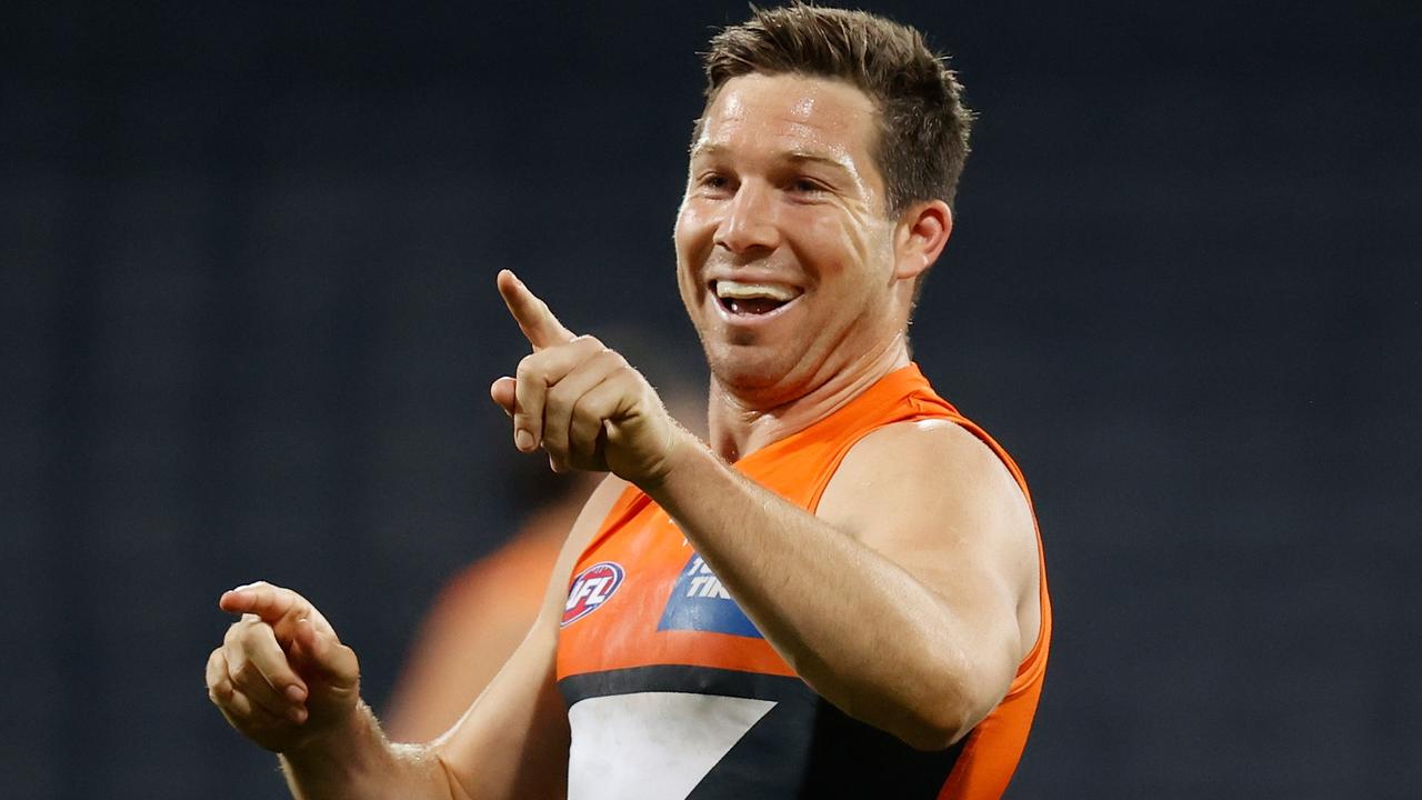 Toby Greene will be back for the Giants this weekend. Picture: Michael Willson/AFL Photos via Getty Images