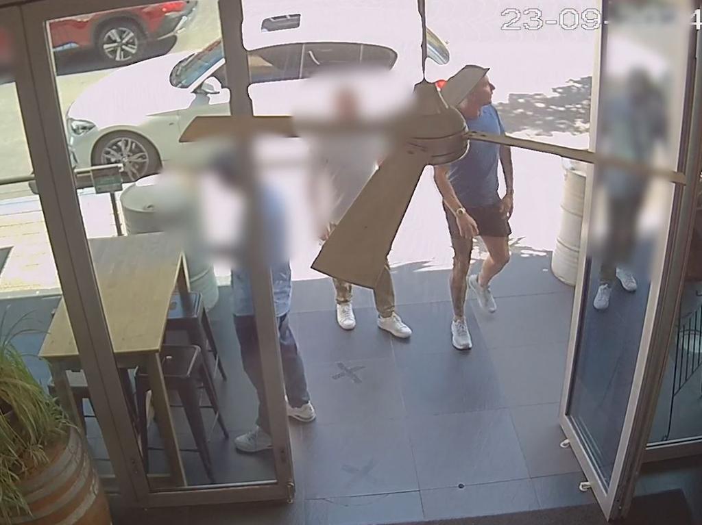 AFP officers are released footage of a man they believe can help with inquiries. Picture: AFP