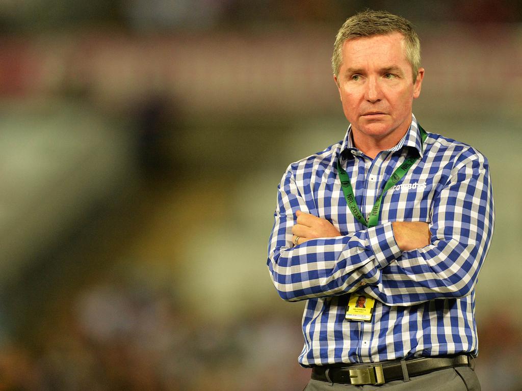 The North Queensland Cowboys v Canberra Raiders from 1300 Smiles Stadium. Cowboys coach Paul Green before the match. Picture: Zak Simmonds