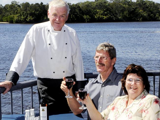 Geoff and Sue Baxby (right) have owned the River Deck Restaurant in Noosa since 2001. File picture