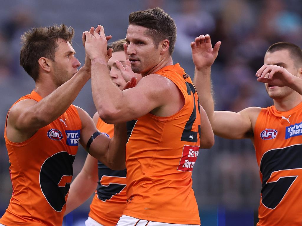 Jesse Hogan is in the box seat to claim his first Coleman Medal. Picture: Paul Kane/Getty Images.