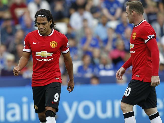 It wasn’t a good day for Radamel Falcao or Wayne Rooney.