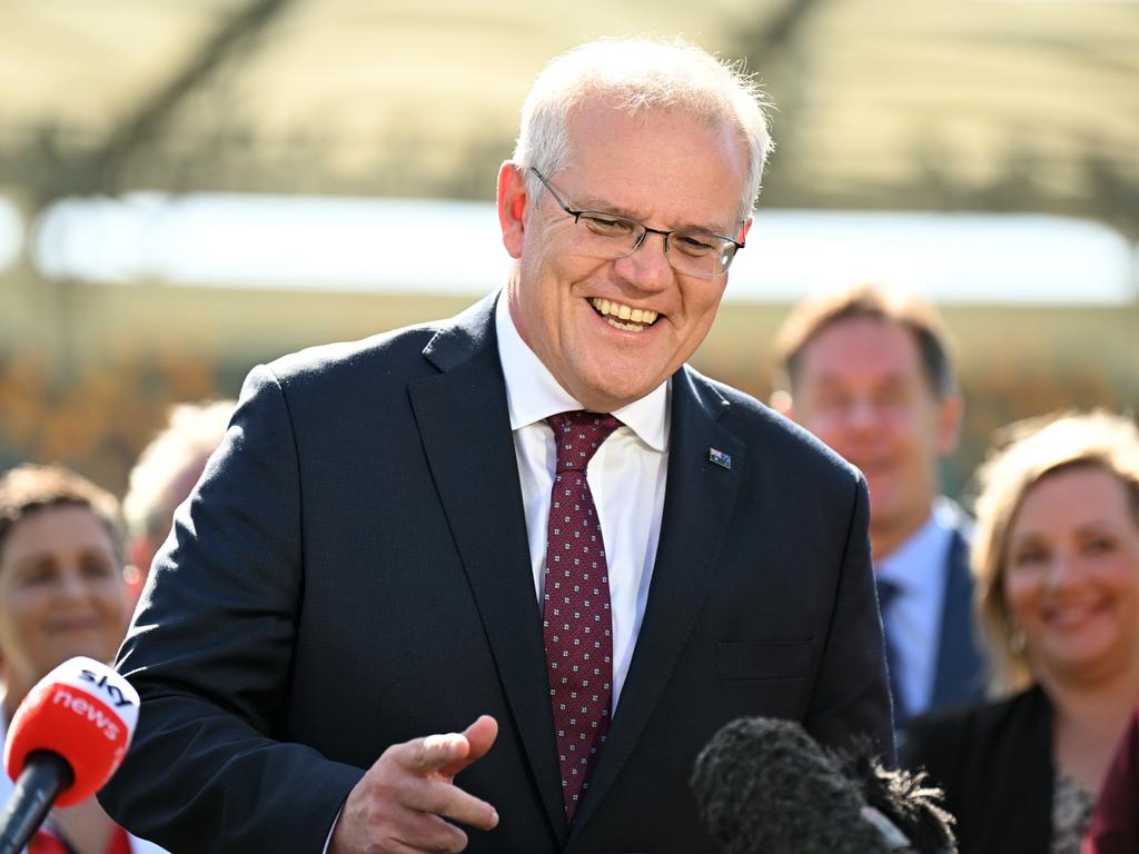 Mr Morrison is the most distrusted politician in Australia, according to a survey by Roy Morgan Research. Picture: NCA NewsWire / Dan Peled