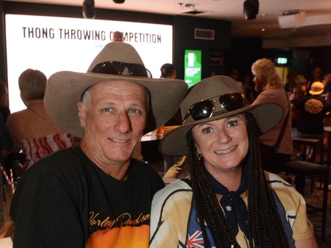 Peter and Debbie Sulter at Australia Day celebrations at Cavill Hotel, Surfers Paradise. Picture: Regina King