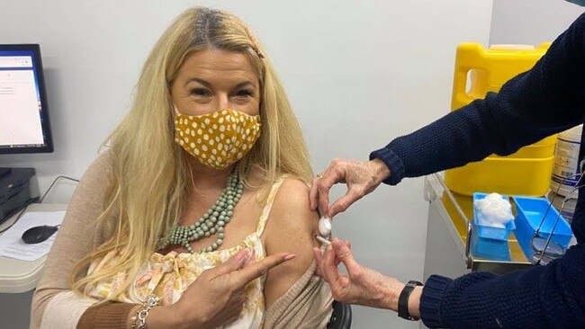 Mandy Nolan, from Mullumbimby, gets vaccinated … and then gets abused. Picture: Supplied