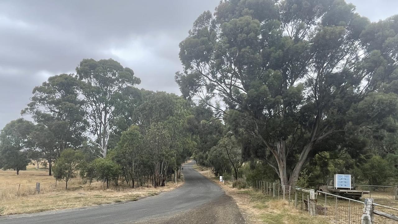 The O'Neils Lane property in Anakie, where a man died on Monday, February 20.