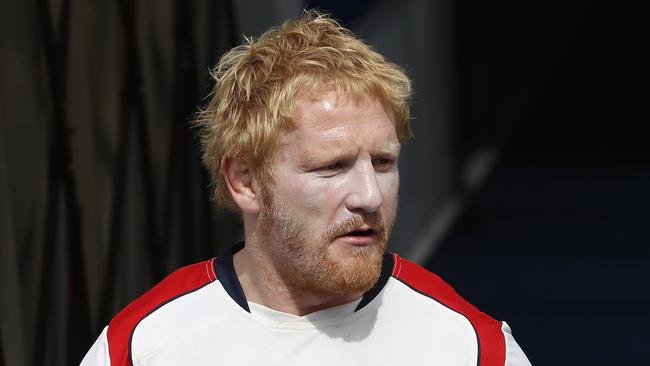 England player James Graham at a training session.