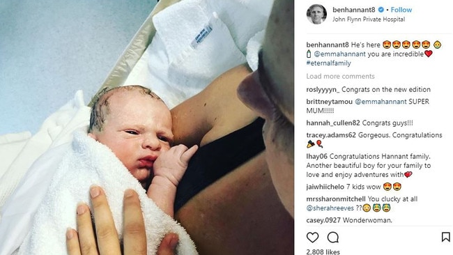 Ben Hannant’s youngest baby, Koa.