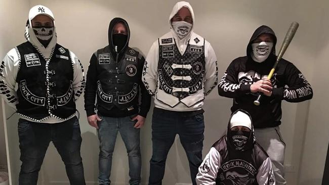 Members of the bikie gang Rock Machine. The club is making a strong push into Australia.