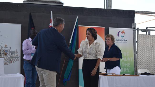 Maricris Majorine Bracamonte wins the Cultural Award at the Maranoa Australia Day Awards 2023. Picture: Chloe Cufflin.