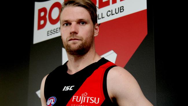 Jake Stringer in his new colours. Picture: essendonfc.com.au