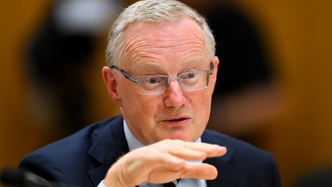 With most experts not expecting RBA governor Philip Lowe’s term to be extended beyond September, his appearance before senate estimates this week could be his last. Picture: AAP