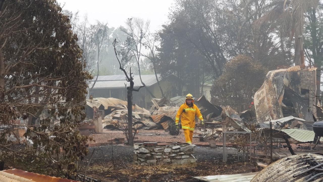 North Warrandyte CFA Strike Team captured scenes from Mallacoota, Victoria. Picture: CFA/Alex Coppel.