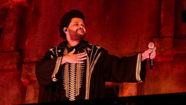 The Weeknd plays at Sydney Olympic Park. Pic: Gregg Porteous