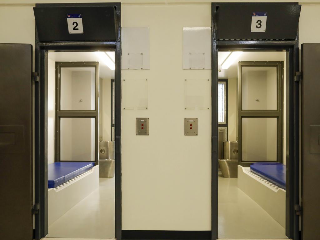 The newly refurbished High Risk Management Correctional Centre Area 2 is opened at Goulburn Jail, Goulburn, NSW. Individual cells. Picture: Sean Davey