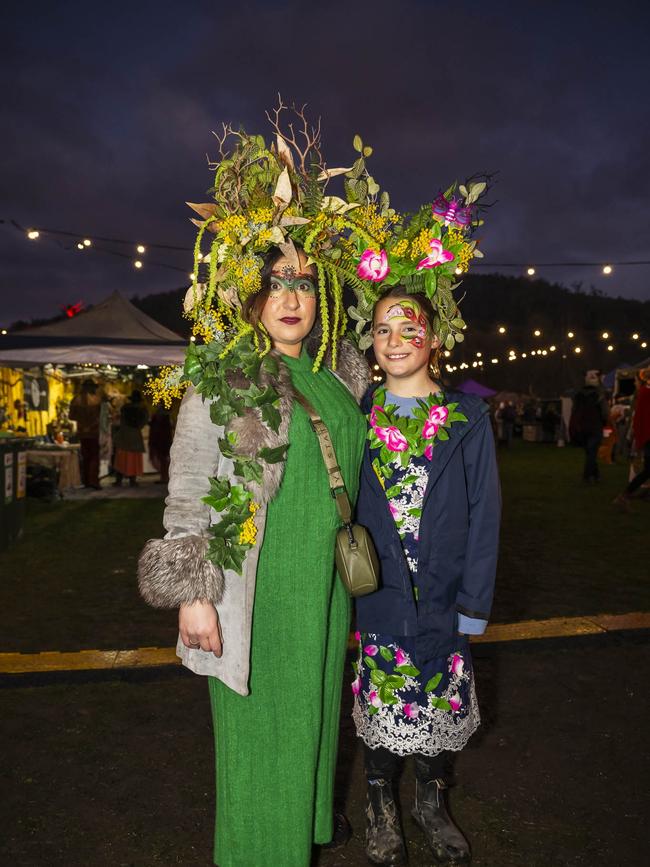 Willie Smith's Midwinter Festival Huonville - Anita Howgate and Sophie Reid. Picture: Caroline Tan