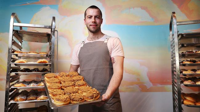 Tassie Living. Five of the Best. Nutella creations. Nathan Imber co-owner of Circle of Life Doughnut Co. Picture: NIKKI DAVIS-JONES