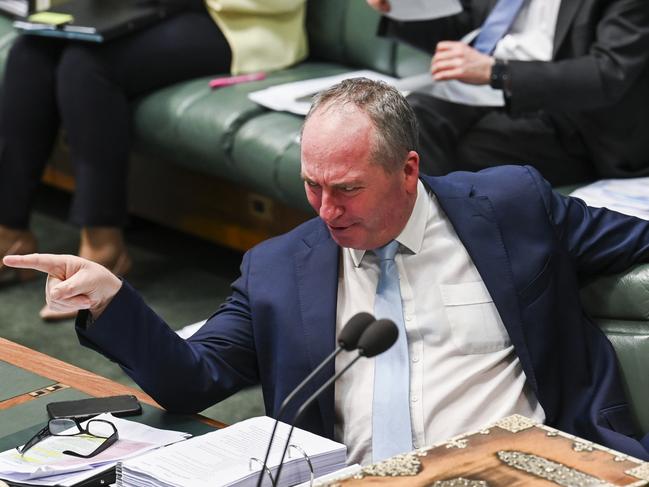 CANBERRA, AUSTRALIA - NewsWire Photos JUNE 23 2021: Deputy Prime Minister of Australia Barnaby Joyce during Question Time at Parliament House in Canberra. Picture: NCA NewsWire / Martin Ollman