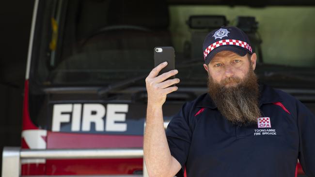 Toongabbie landholder and CFA captain Scott Mitchell has to go to all sorts of extremes to get mobile reception. Picture: Zoe Phillips