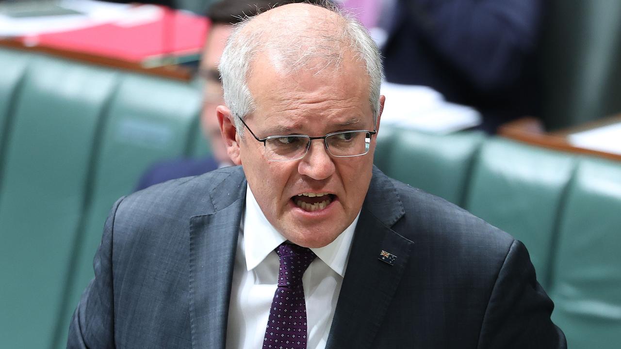 Prime Minister Scott Morrison said he didn’t recall the exact words he said. Picture: NCA NewsWire/Gary Ramage