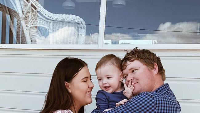 LOST: Emma Lester was driving with her partner Matthew Taber and baby Benji when she saw an elderly man wandering in the middle of Edward St, Laidley.