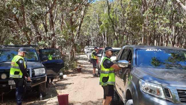 School holiday campers have been put on notice with almost 50 motorists charged and 800 pulled over in a targeted weekend police blitz on unlawful driving at Noosa North Shore region.