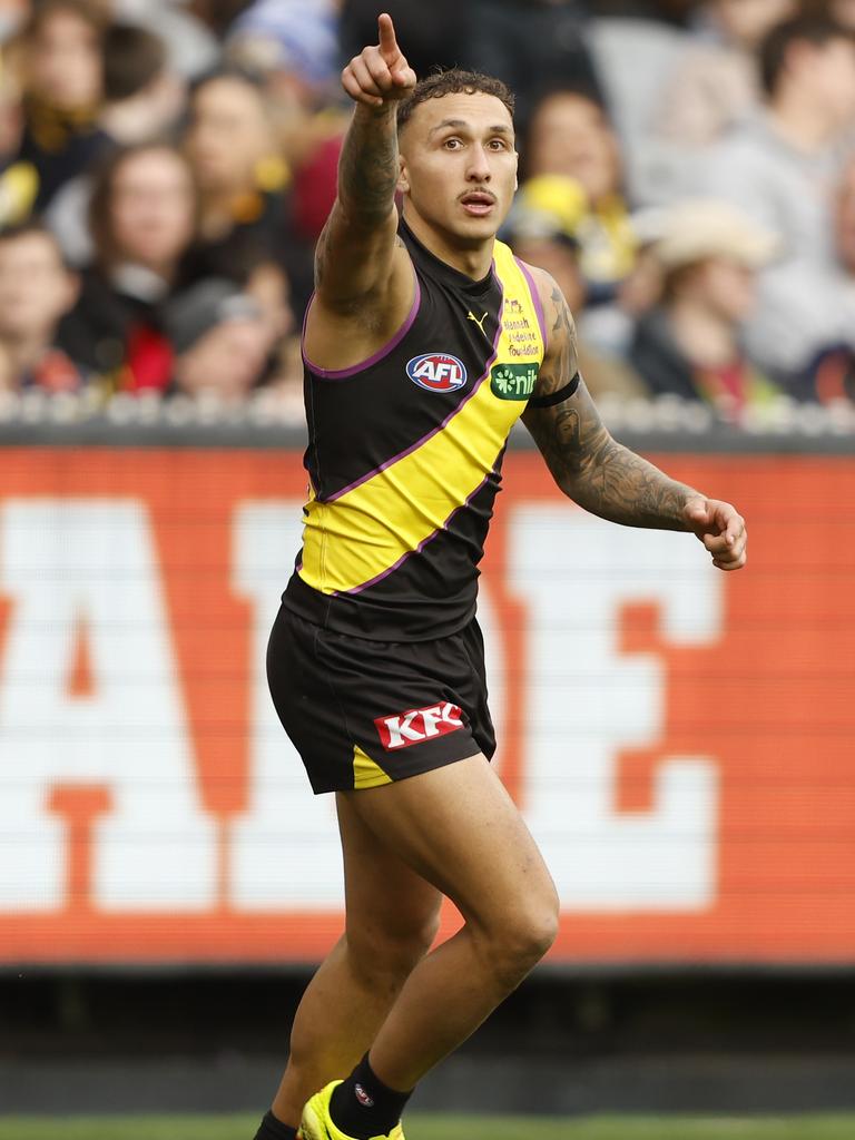 Shai Bolton has requested a move west if possible. Picture: Darrian Traynor/AFL Photos/via Getty Images.